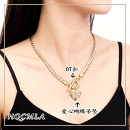 Love Butterfly Snake Bone Chain/Bracelet Necklace Set