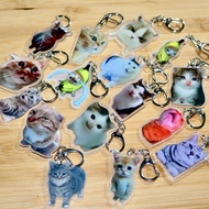 German cat meme keychain UIA Huh Aw Aw