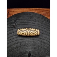 MATA Dzi Ice 6 Eyes Dragon Eye Blessed Tibetan Stone 40mm E2724
