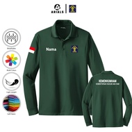 Arials Polo shirt Baju Kaos Kerah Lengan Panjang KEMENKUMHAM Kementerian Hukum dan Ham