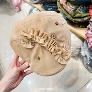 Wholesale Korea 2026 early spring new pleated flower beret big head circumference showing small face