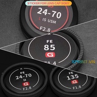 Sticker for Sony A72, A73, A74, A7S III, 24-70, 70-200 GM camera and lens cover...