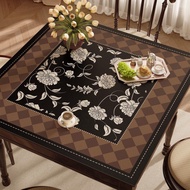 American Retro Square Tablecloth Oil-Proof Disposable Waterproof Table Mat Square Table Coffee Table