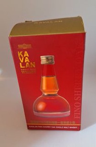 KAVALAN 噶瑪蘭經典獨奉單一麥芽威士忌原酒(FINO 雪莉桶)蒸餾器瓶酒辦，酒精含量54%Vol. 50ml, 生產日期：2015年7月24日