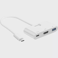 J5Create Jca379 Usb-C To Hdmi & Usb3.0 Hub W/Pwrdlvry 2.0