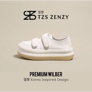 TZS Zenzy Premium Wilber - Sepatu Casual Wanita - Sepatu Putih Wanita - Sepatu Wanita Tali Velcro - 