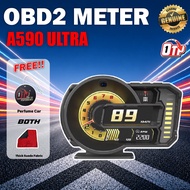 OTP A590 ULTRA H402 Meter Proton Perodua OBD2 Gauge Speedometer Car GPS Alarm Speed Gauge Display Hu