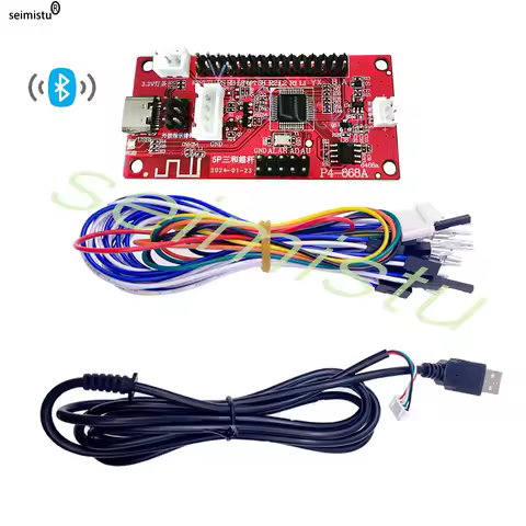Wireless Bluetooth Encoder PCB Board USB Arcade Zero Delay Controller TO PC PS3 PS4 IOS One Player j