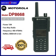 (2PCS) 4G Motorola Walkie Talkie DP8668 UHF FM TRANSCEIVER WALKIE TALKIE 2-WAY 4G SIM Network RADIO 