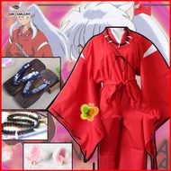 BS1 Inuyasha-Inspired Long-Sleeve Cosplay Kimono Top - Perfect for Parties & Shows