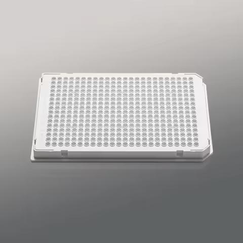 384Well Full-Skirted PCR Plate (40μL, A24/P24 Dual Notch) - White Frame/White Wells - Compatible wit