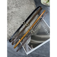 belt belt woman Design Niche Small Belt Women's Leather Narrow-Waist Decoration Matching Skirt Simpl
