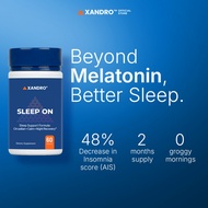 [New] Xandro Lab Sleep On | Plant-based melatonin, Holy Basil & GABA support natural sleep onset, re