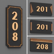 3D Customized House Number Plate House Number Plate Acrylic Sign House Number Doorplate B11/Look at 