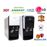 LG Compressor Ultra Slim Halal Korea Water Dispenser Purifier Hot, Ambient and Cold 3 Tanks Alkaline