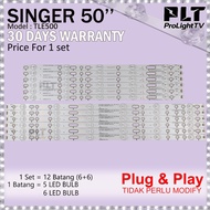 TLE500 SINGER 50" INCH LED TV BACKLIGHT SINGER 50inch LED TV LAMPU TV TLE 500