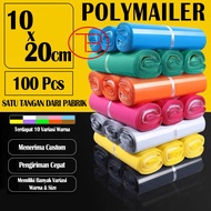 Fumu Plastic Bags 10x20cm Packing Polymailer Premium Color TB mall Contents 100pcs Premium Wholesale