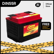 CENTURY BATERI KERETA DIN55R | DIN55 (MF) | 55AH Car Battery PROTON Persona, Gen 2, Satria Neo CHEVROLET Aveo