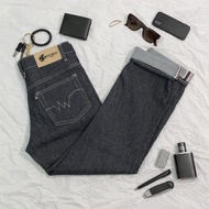 SELVEDGE DENIM DARK BLACK INDIGO WHITE DENIM PANTS | SELVEDGE DENIM PANTS SELVEDGE DENIM ACCENT/ 15 