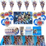 Burst Beyblade Balloons Theme Happy Birthday Party Set Boys Favors Holiday Decorations Kids Gift