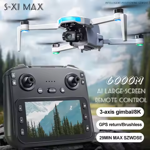 S-X1 GPS Drone 8K Professional HD Camera Brushless 3-Axis Gimbal Aerial 5G Digital image transmissio