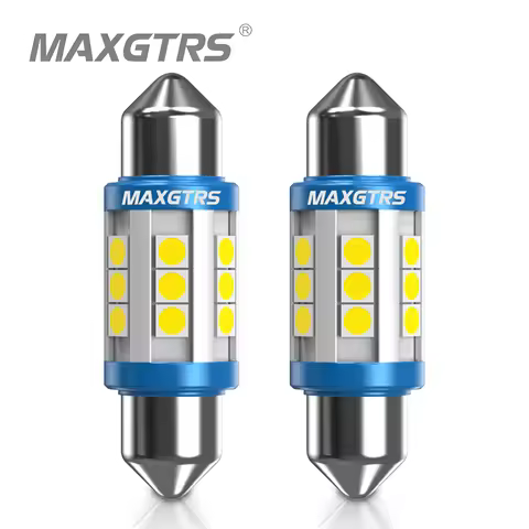 2x C5W LED Bulb CANBUS 12V Festoon 31mm 36mm 41mm C10W Car Interior Light License Plate Reading Lamp