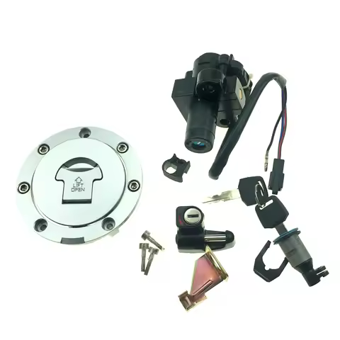 Motorcycle Ignition Switch Oil Fuel Gas Tank Cap Cover Seat Helmet Locks Key Set for Honda CB400 CB4