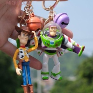 MIQUELGM Woody Action Figures, PVC Doll Model Toys Buzz Lightyear Key Chain, Backpack Charms Car Dec