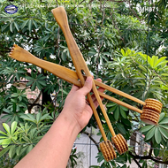 Cây đập gãi lưng đầu tròn bằng gỗ thơm MH871