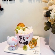 kitty貓主題蛋糕  客製化 公仔蛋糕 生日 節日 紀念日 慶生