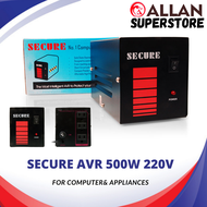 Secure 500 WATTS AVR 220V for Computer and Appliances | Heavy Duty | Automatic Voltage Regulator