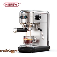 HiBREW Coffee Maker Cafetera 20 Bar Inox Semi Automatic Super Slim ESE POD& Powder Espresso Cappucci