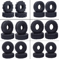 1.0" Swamp Stomper Rubber Tyres Mud Terrain Wheel Tires for 1/24 1/18 RC Crawler Car SCX24 AX24 TRX4