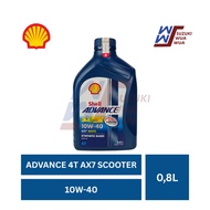 SHELL ADVANCE AX7 SCOOTER OIL 10W-40 0.8L