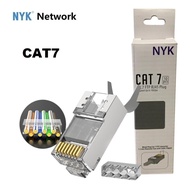 NYK RJ45 FTP STP CAT7 Iron Connector 10pcs Can be used for CAT6A CAT 7 Connector Modular Plug RJ45 C