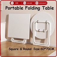 60*70CM Portable Foldable Table Square Round Minimalist Home Desk