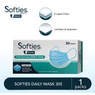 Masker Softies Daily Mask isi 30 Original, Softies Masker Daily 30s