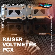 PCX HANDLEBAR VOLT METER RAISER PCX HANDLEBAR VOLT METER MOUNT