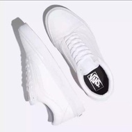 Sepatu Vans05 Oldskool Full White Putih Polos Sepatu Sneakers Pria Wanita