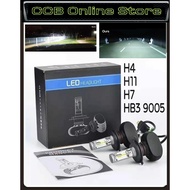 S1 Led Headlamp Headlight For H4 / H11 / H7 / HB3 9005 - 6500K - LED Lumen 4000LM