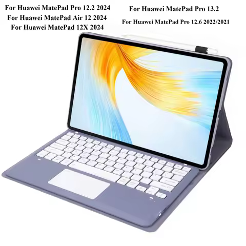 Touchpad Keyboard Case for Huawei MatePad Pro 12.2 Air 12 X 12X 2024 Pro 13.2 12.6 Inch Keyboard Tab