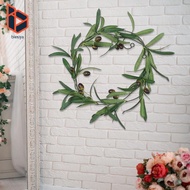 blesiya 70.87'' Artificial Olive Leaf Garland Greenery Garland with Fake Fruits Prop