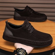 Foot Shoes-LS916 Autumn Low-Top Casual Men's Shoes Business All-Match Slip-On Sneakers