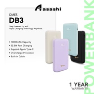 Dmes DB3 22.5W 20W 10000mAh Powerbank Fast Charging Powerbank Built-in Dual Cable For Phone