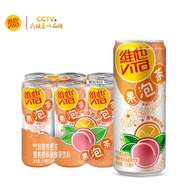 维他 气泡蜜桃橙茶 310mL*6罐 果泡茶饮料 汽水气水 桃橙味整箱装 家庭备货