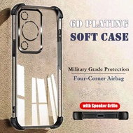 For Huawei Nova Y72S GFY-LX1 Four-Corner Airbag Slim Soft Clear Silicone Jelly Case Anti-yellowing E