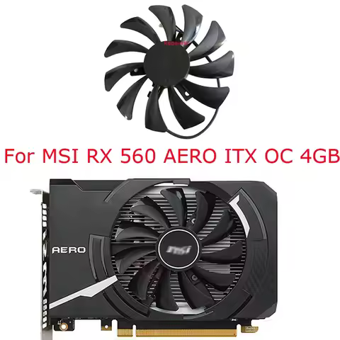 GPU Cooler,Graphics Card Fans,HA9010H12F-Z For MSI RX560 RX550 AERO ITX,HA5510H12SF-Z For MSI RX460