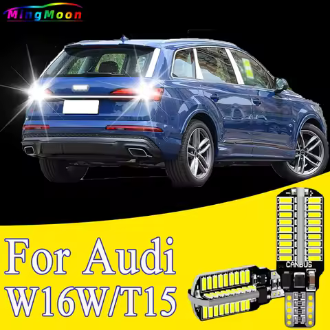 2pcs W16W T15 921 912 LED Canbus Reverse Light Bulbs On Car Back Up Lamp For Audi 8U Q5 8R Q7 4L TT 