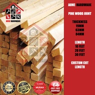 🏠Pine Wood Joint Wood 12mm 17mm 🏠 Pine Board  Wainscoting | Papan Kayu | Panjang 30cm -120cm