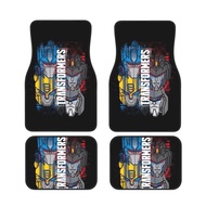 Transformers Universal 4PCS Car Floor Mats Fit for Cars Truck SUV Cartoon Floor Foot Pads Anti Slip Front and Rear Mats Set